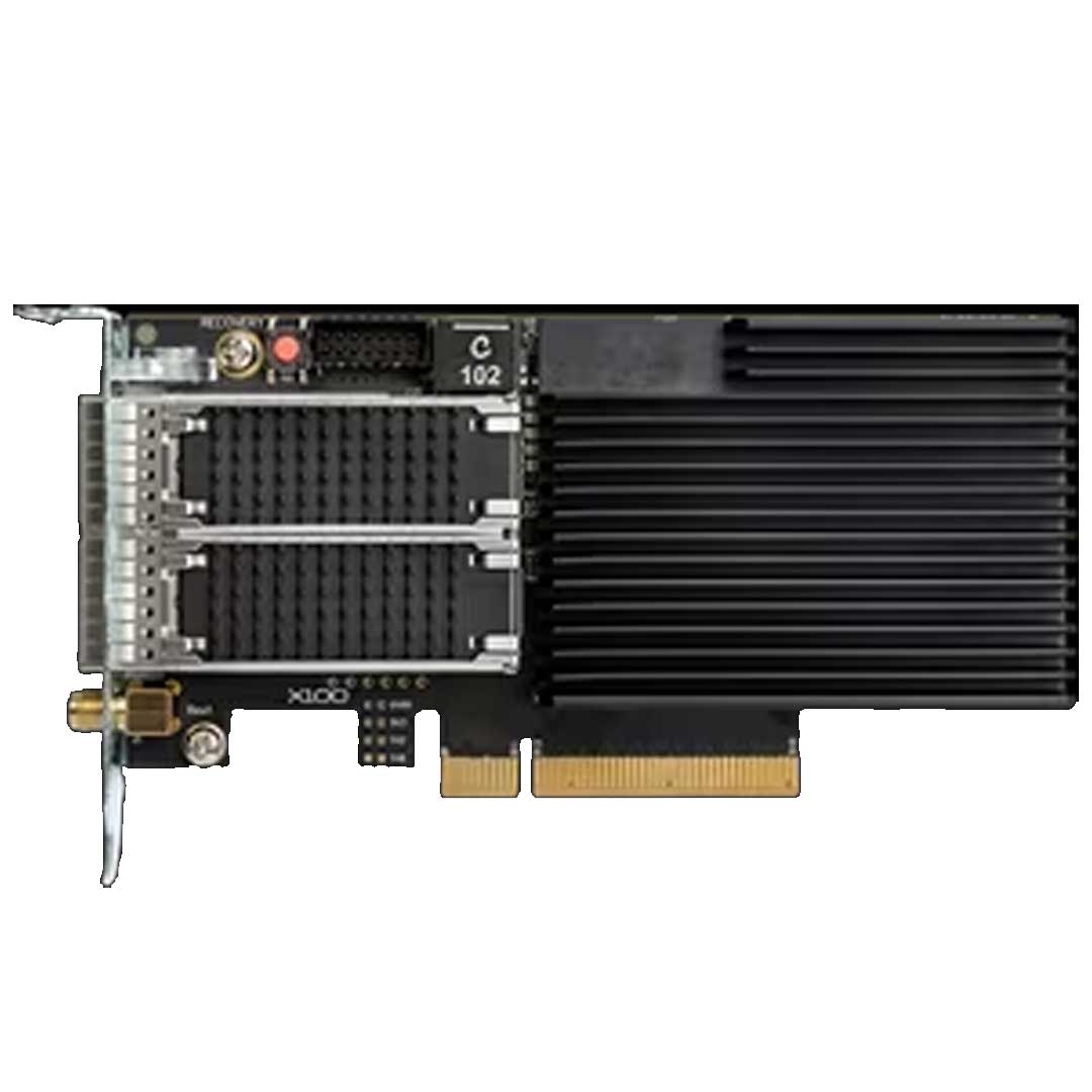 Nexus X100 2-port QSFP28 SmartNIC (8-channel), KU3P FPGA | NXN-K3P-8X