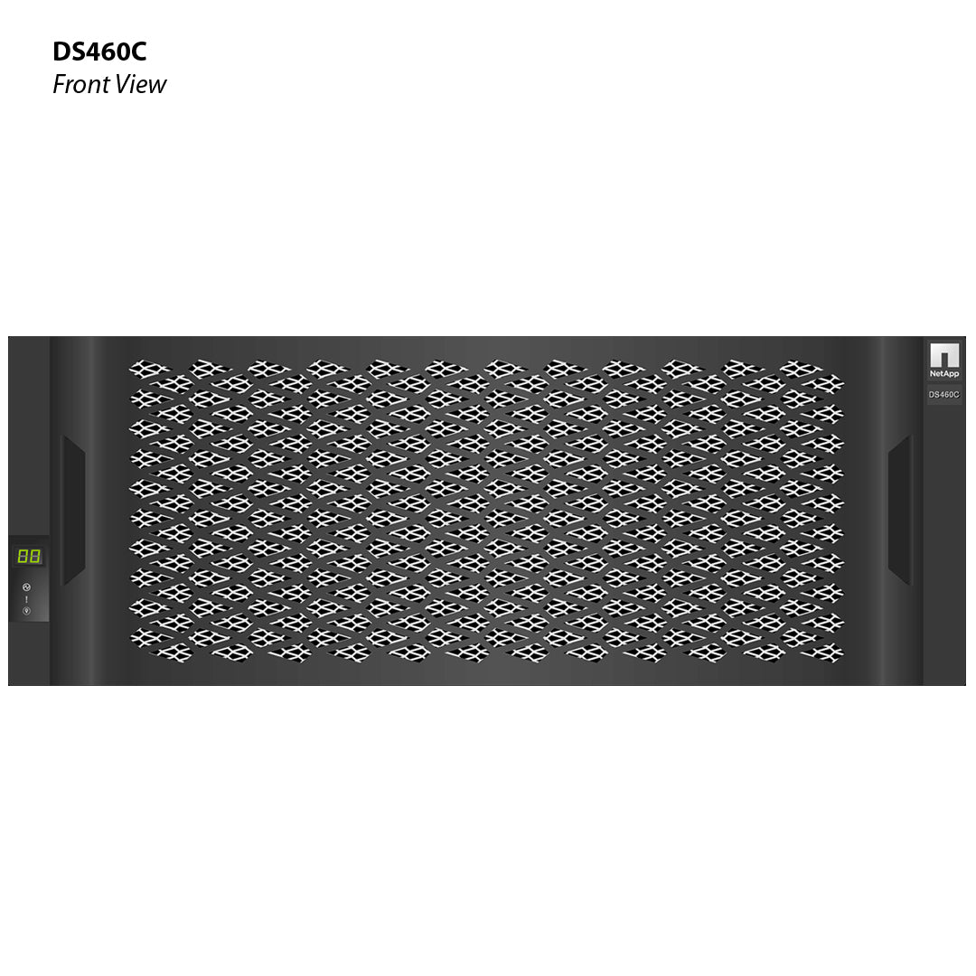 NetApp DS460C Expansion Shelf (DS460C-07-10.0-30B-QS) 30x 10TB 7.2K NL-SAS HDD X377A 12 G