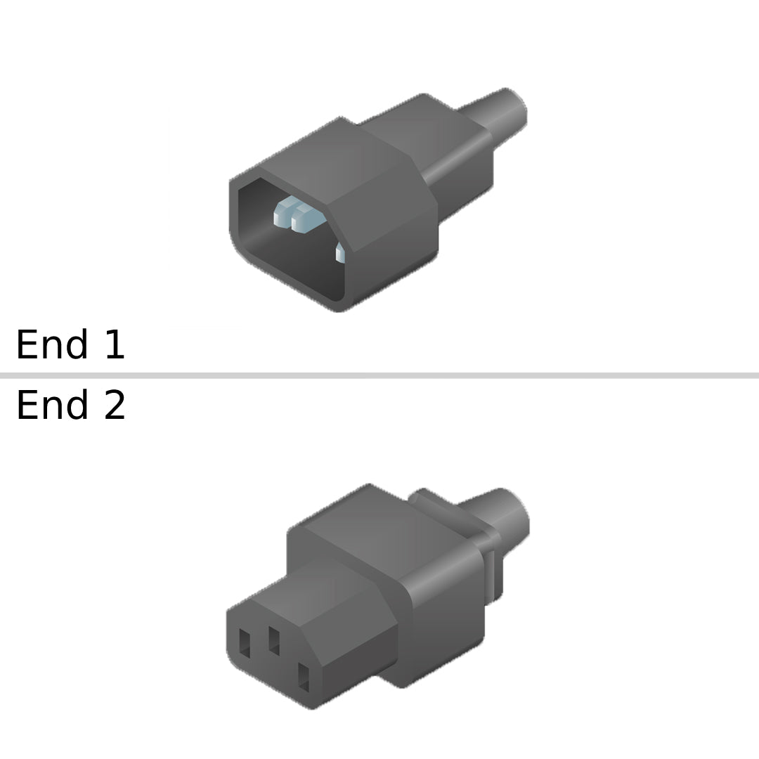 NetApp X800-42U-43 - 1.09m Power Cable with Plug IEC60320-C14/IEC60320-C13 | Pwr Cord,In-Cabinet,C13-C14,43-inch