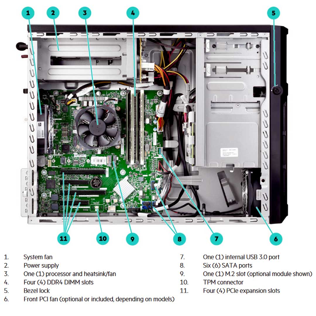 HPE ProLiant ML30 Gen10 8 SFF Hot Plug Server Chassis | P06762-B21
