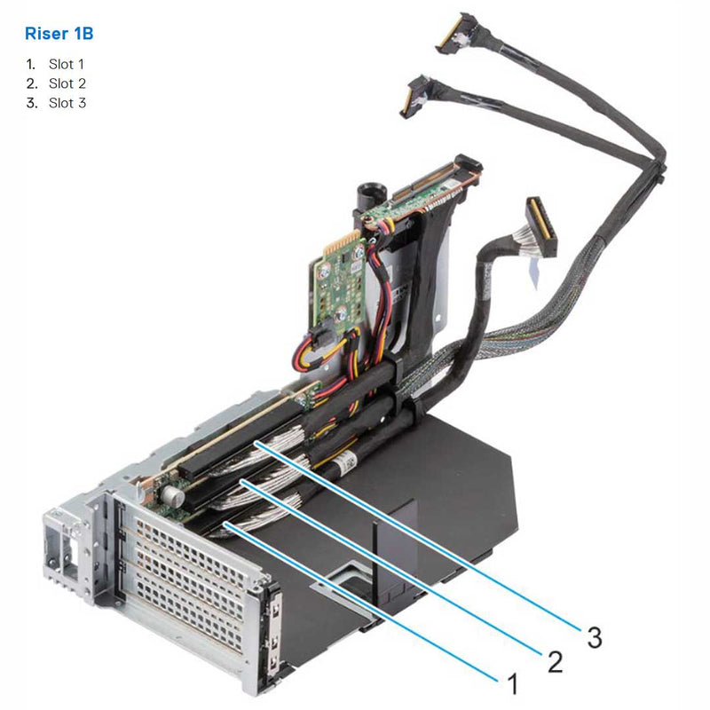 Dell PowerEdge R960 Riser Config2. 2 x16 LP + 10 x16 FH - ECS