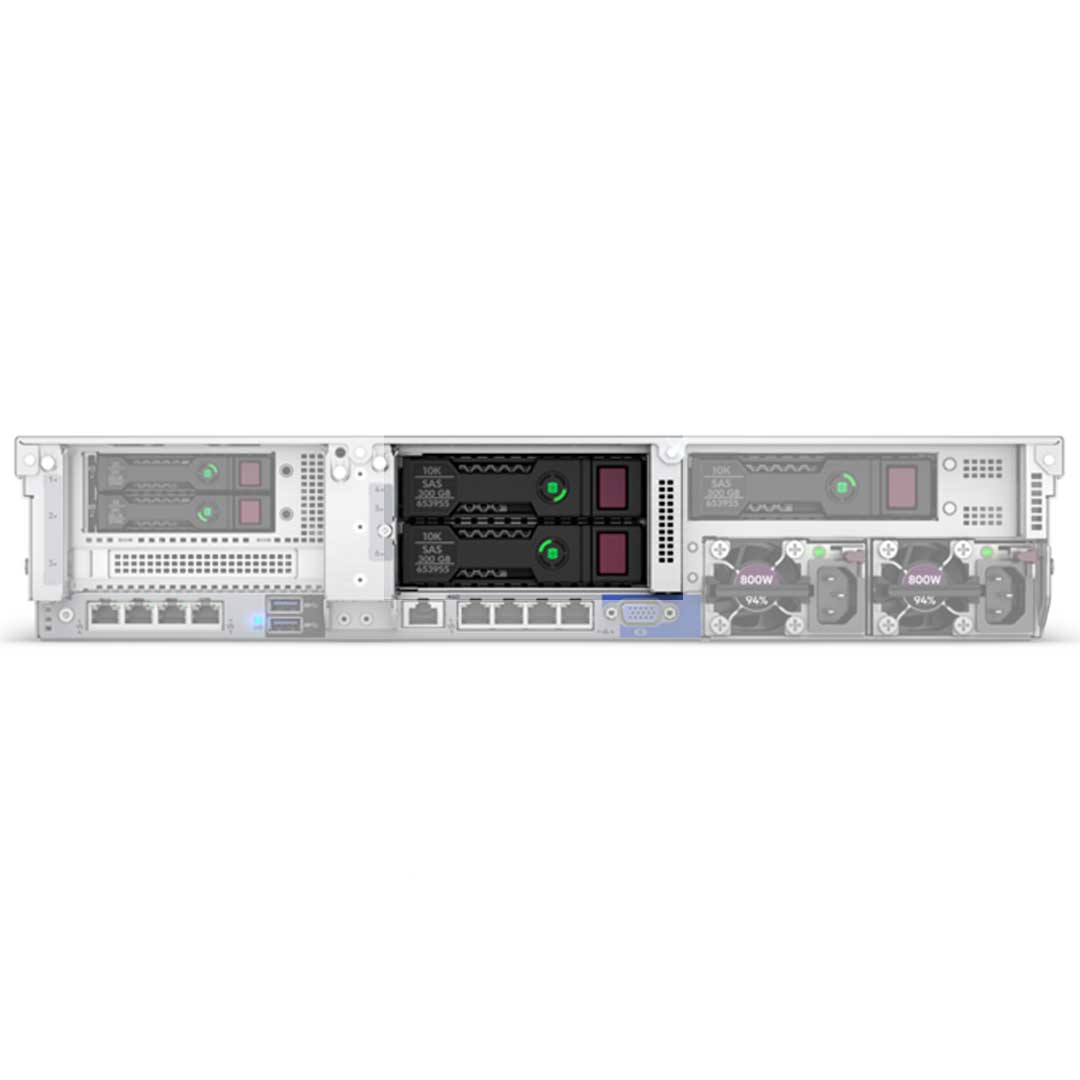 HPE DL38X Gen10 Plus Secondary 2LFF Low Profile Riser Kit | P25903-B21