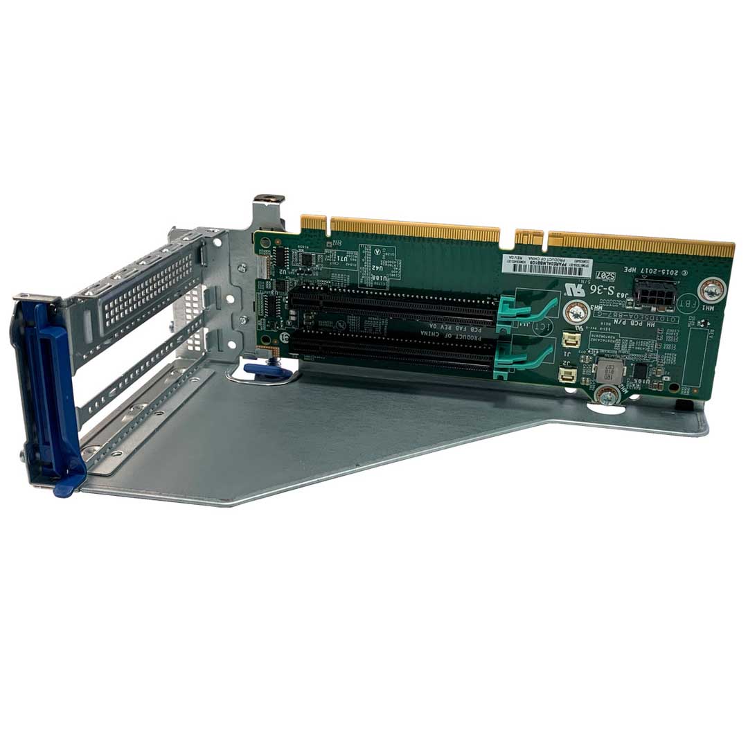 HPE DL38X Gen10 Primary x16/x16 GPU Slot2/3 Riser Kit | 871676-B21