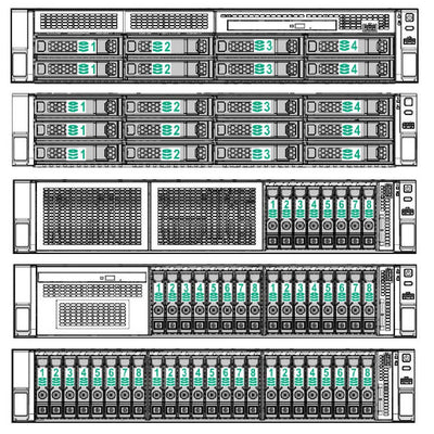 HPE ProLiant DL180 Gen10 5218 2.3GHz 16-core 1P 16GB-R S100i 8SFF 500W PS Server | P35520-B21