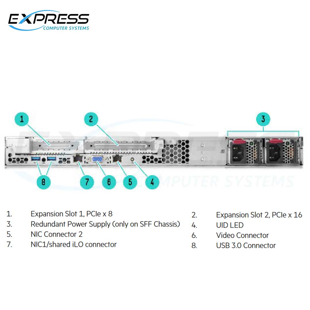 HPE ProLiant DL20 Gen9 E3-1240v5 8GB-U H240 4SFF 900W RPS Performance Server | 823562-B21