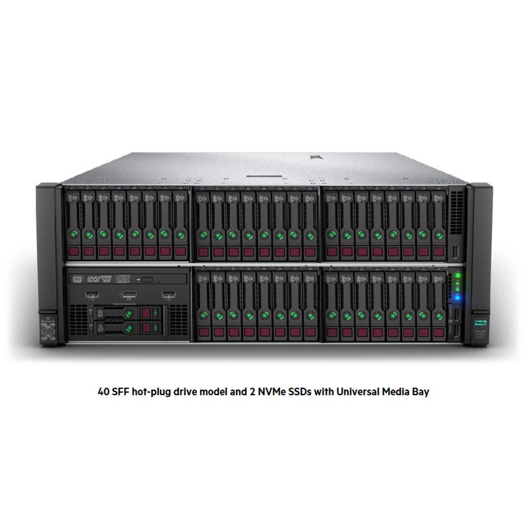HPE ProLiant DL580 Gen10 Entry Server 5220 2.2GHz 18C 2P 64GB-R P408i-p 8SFF 4x800W RPS | P21273-B21