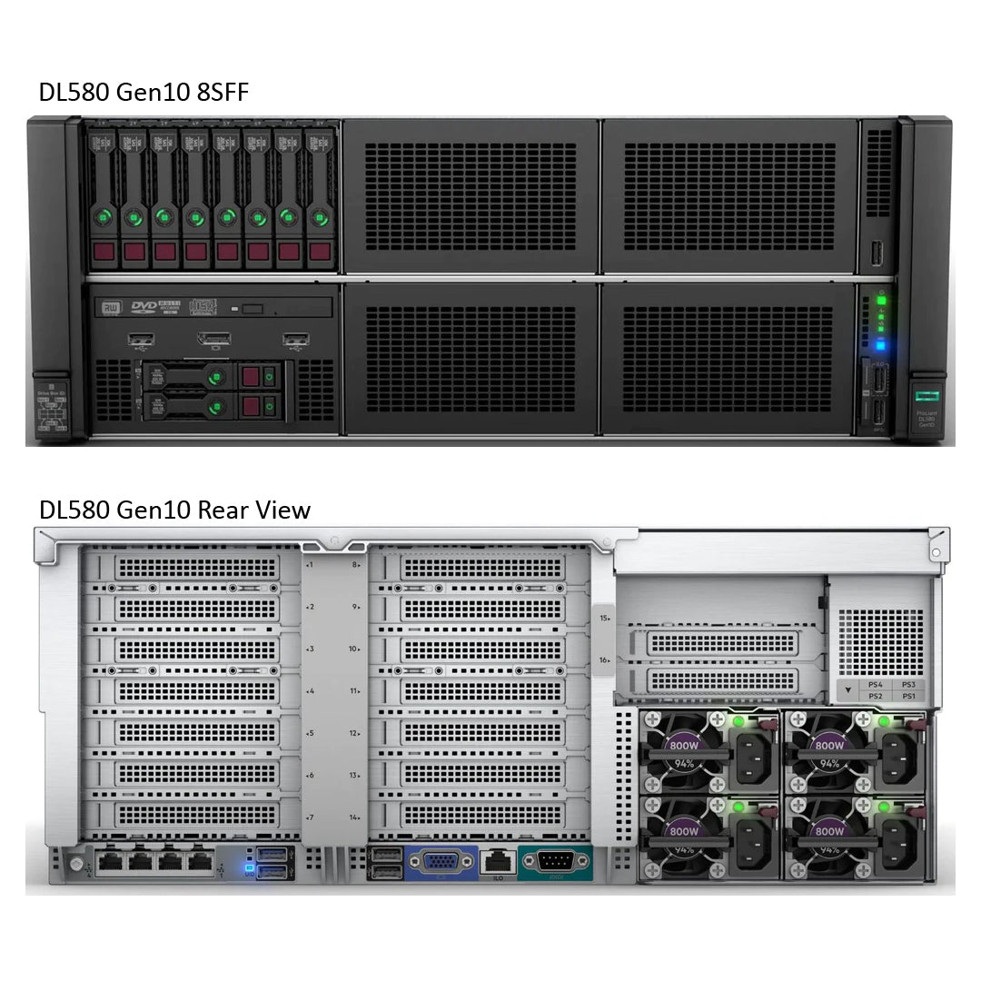 HPE ProLiant DL580 Gen10 8SFF Rack Server Chassis | 869854-B21