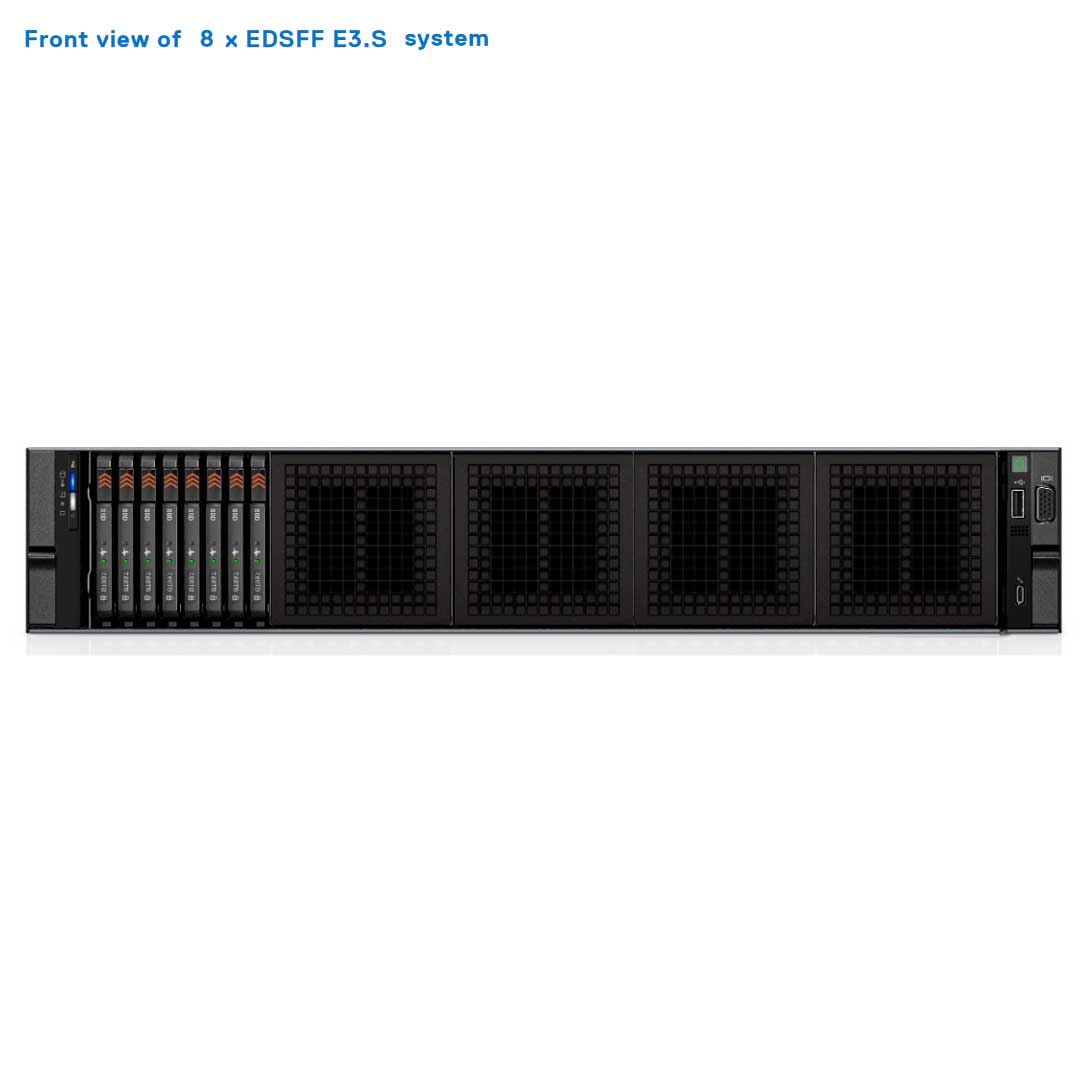 Dell PowerEdge R7615 Rack Server Chassis (8x EDSFF)