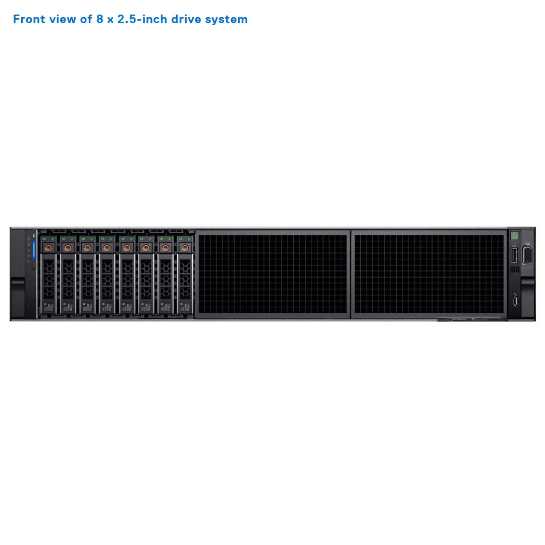 Dell PowerEdge R7625 8SFF NVMe Rack Server Chassis