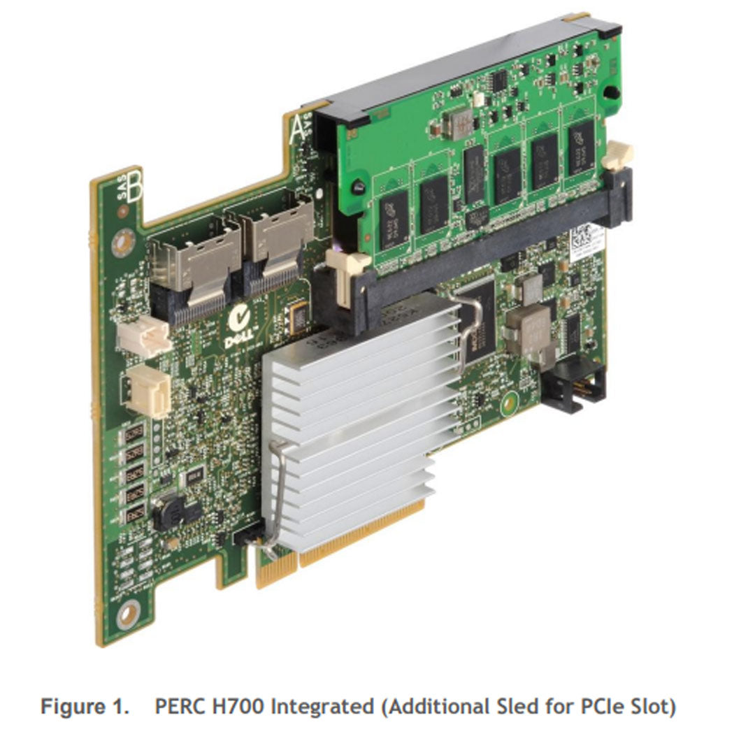 Dell PERC 7 H700 1GB SAS x8 PCI-e RAID Controller | HCR2Y