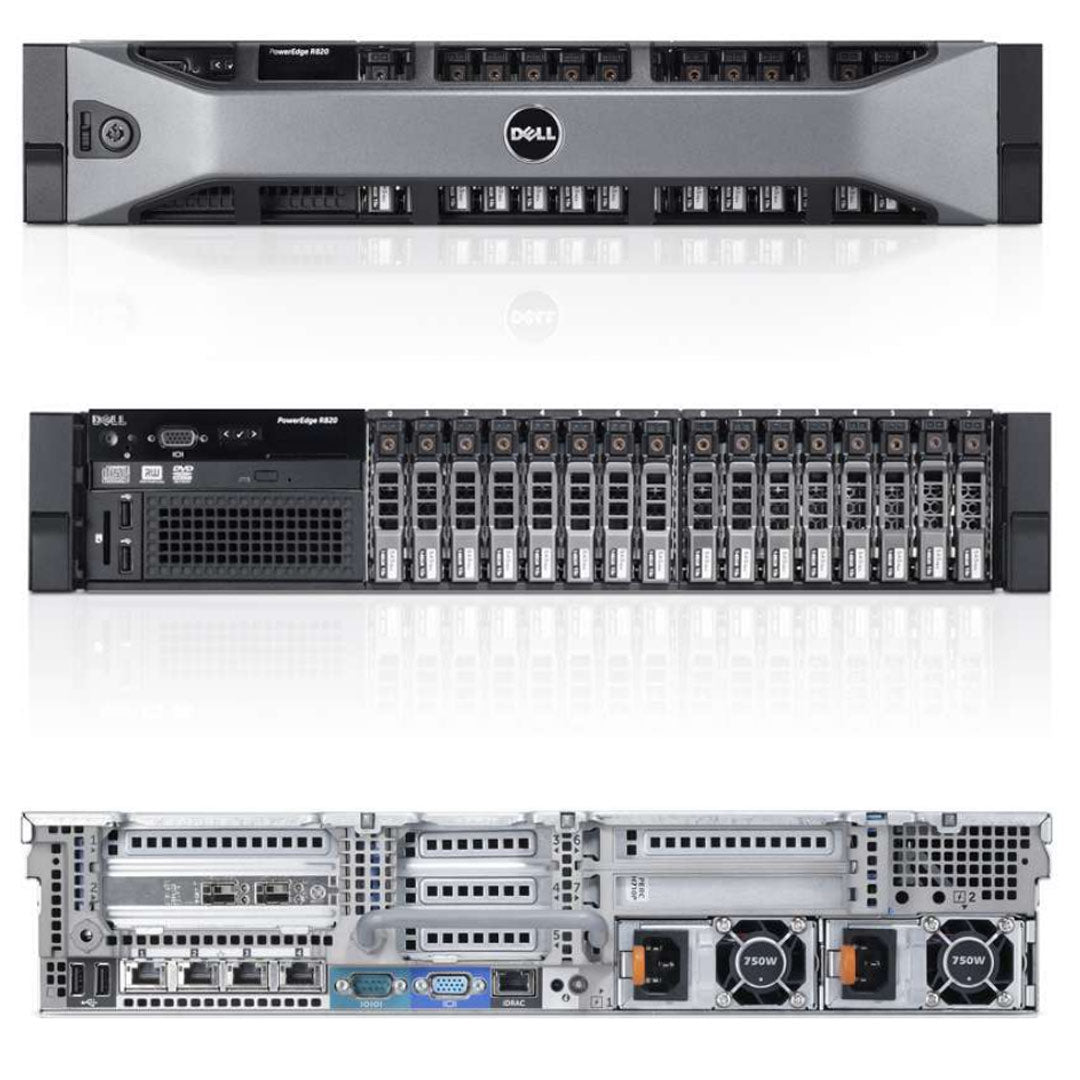 Dell PowerEdge R820 Rack Server Chassis (8x2.5" + 8x2.5")