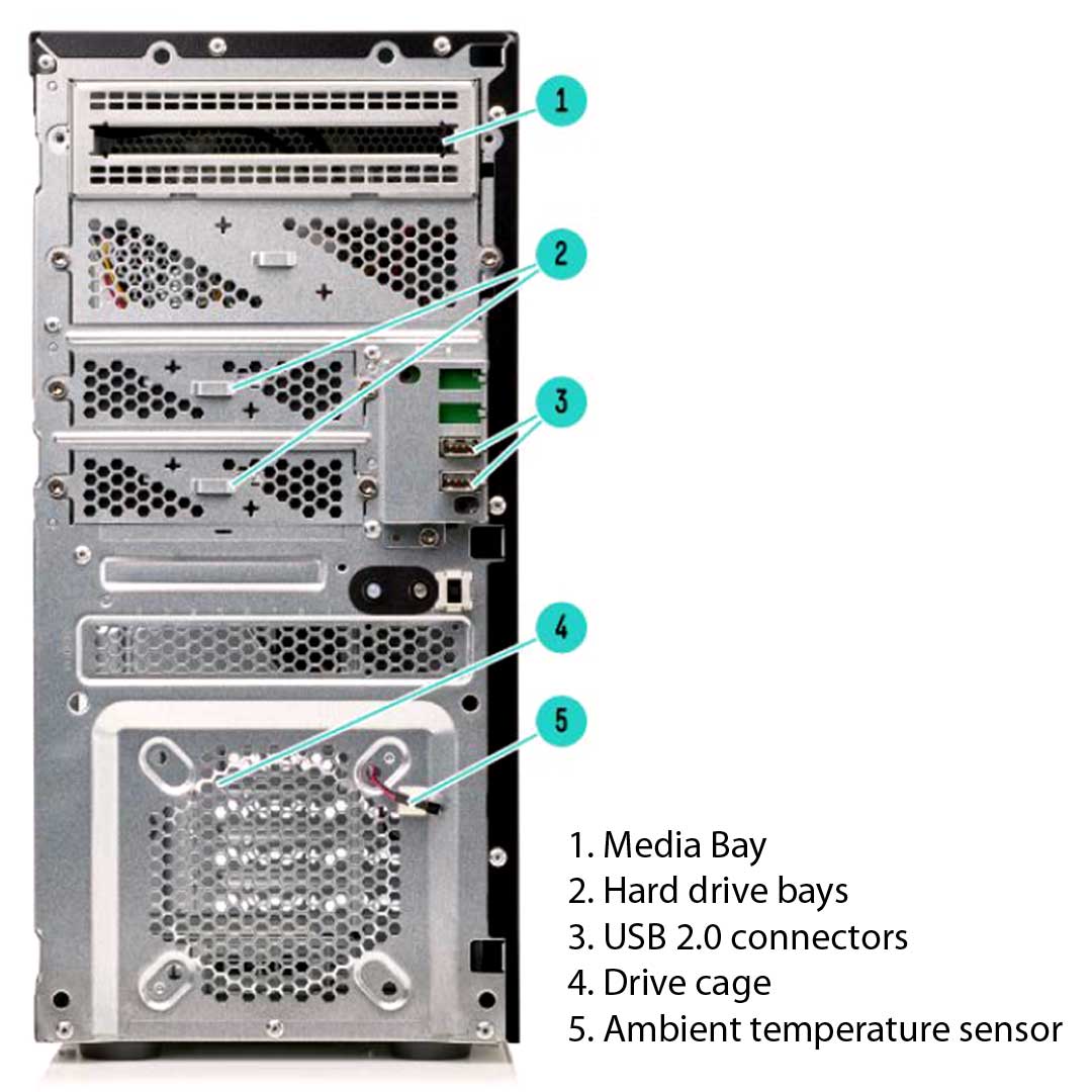 HPE ProLiant ML10 Gen9 G4400 4GB-R Nonhot Plug 4LFF SATA 300W Entry Server | 837826-001