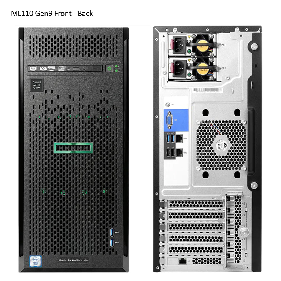 HPE ProLiant ML110 Gen9 E5-2603v4 8GB-R B140i 4LFF NHP 350W PS Entry Server | 838502-B21