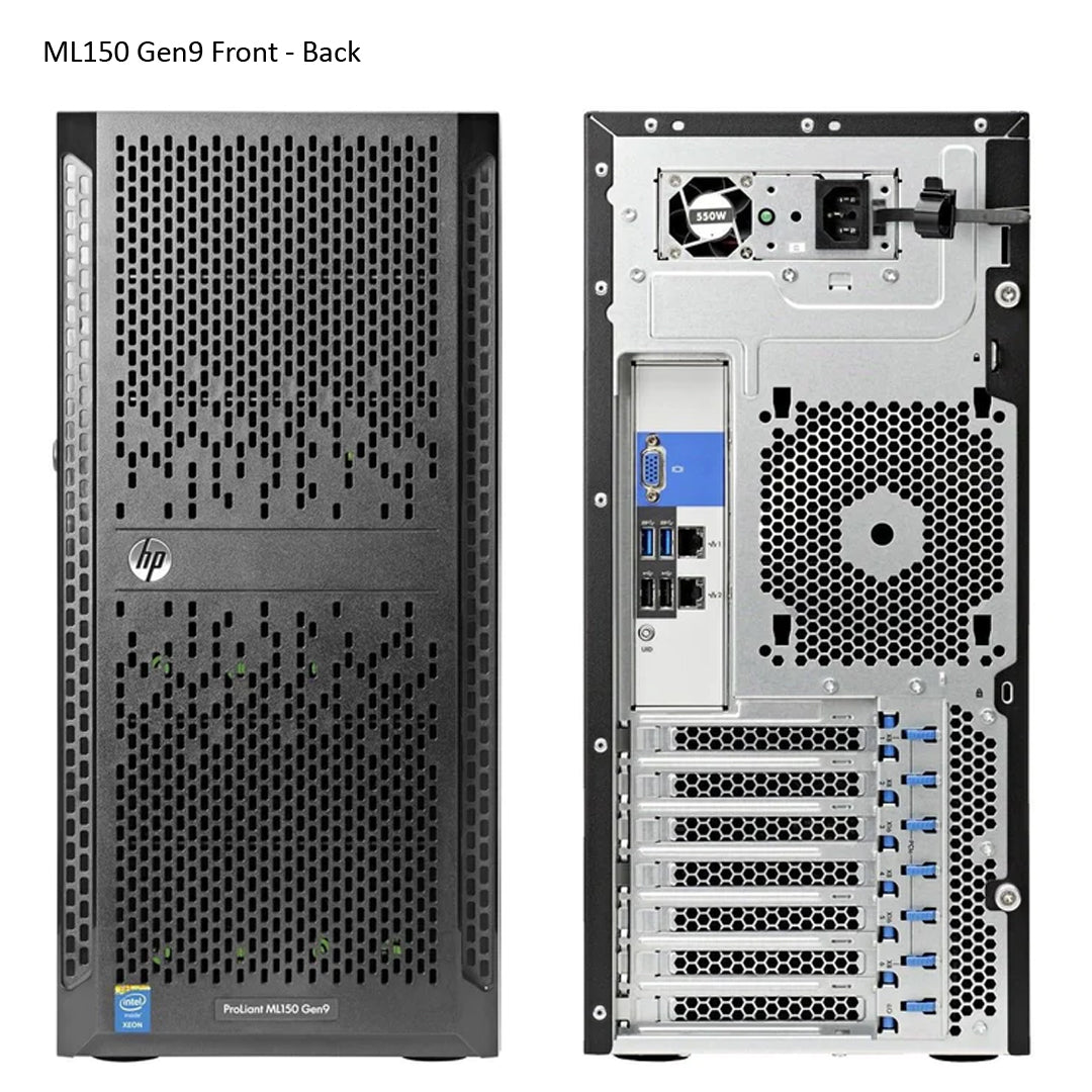 HPE ProLiant ML150 Gen9 E5-2603v4 8GBR B140i NHP 4LFF SATA 550W Entry Server | 834606-B21