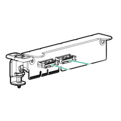 HPE DL325 (G10) Plus Secondary Riser Kit 2x8 Slimline Riser | P20158 ...