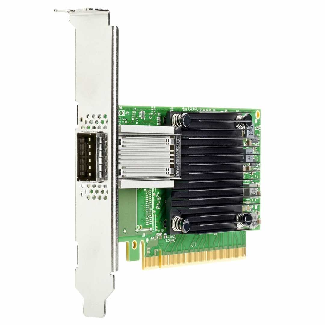 HPE Ethernet 100Gb 1-port QSFP28 PCIe3 x16 MCX515A-CCAT Adapter | P31246-B21