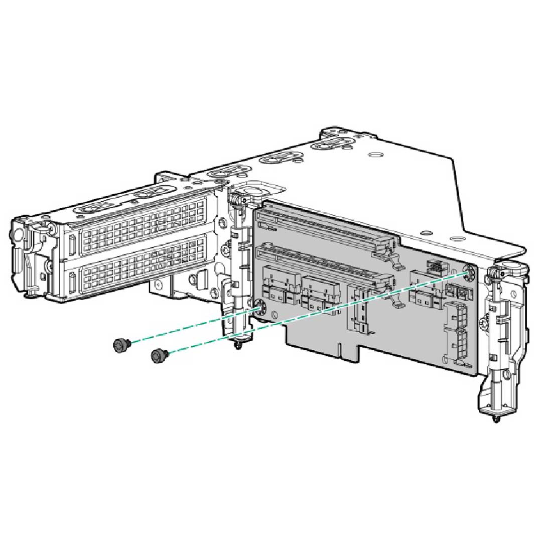 HPE ProLiant DL380 Gen11 2U x16/x16 Tertiary Riser Kit | P48804-B21