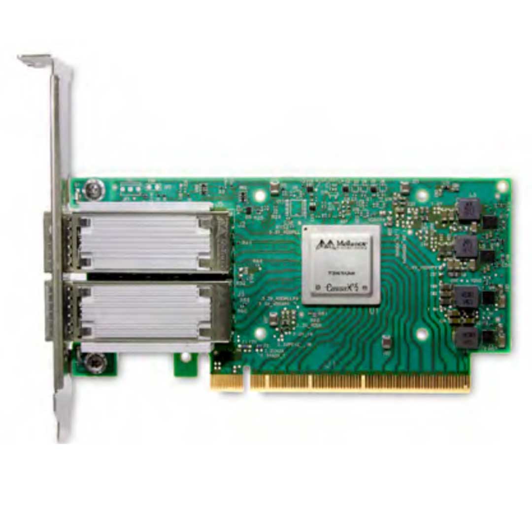 Mellanox CX-5 MCX516A-CDAT 2x100GbE QSFP NIC PCIe 4.0 x16 (HHHL) Adapter | UCSC-P-M5D100GF