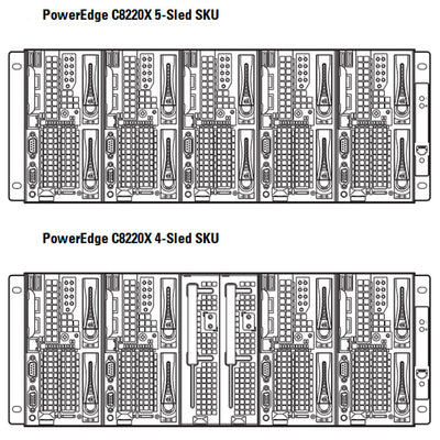 Dell PowerEdge C8220X 2 SFF + GPU Compute Sled Chassis