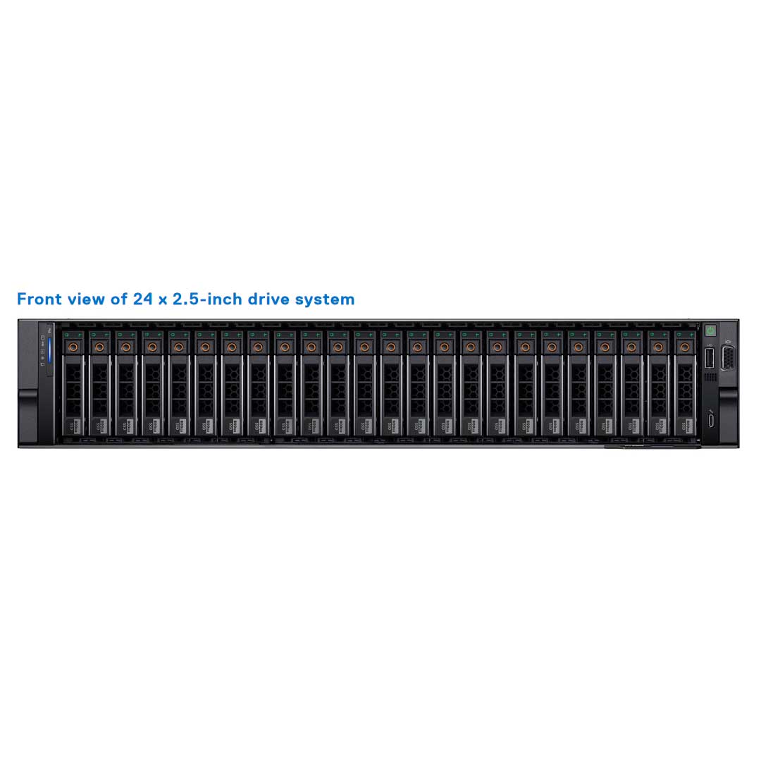 Dell PowerEdge R860 Rack Server Chassis (24x 2.5" NVMe Passive)