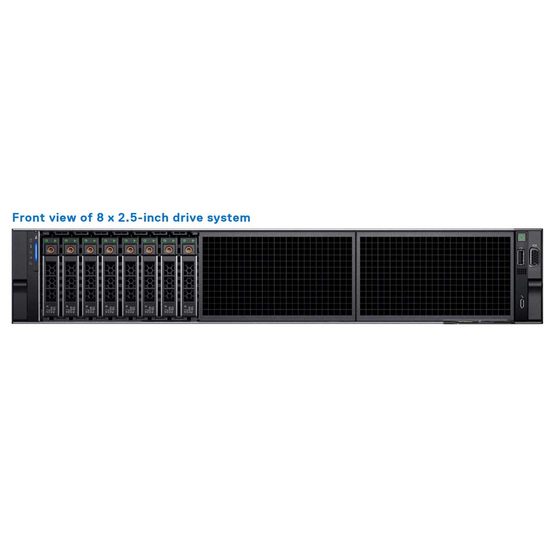 Dell PowerEdge R860 Rack Server Chassis (8x 2.5" NVMe)