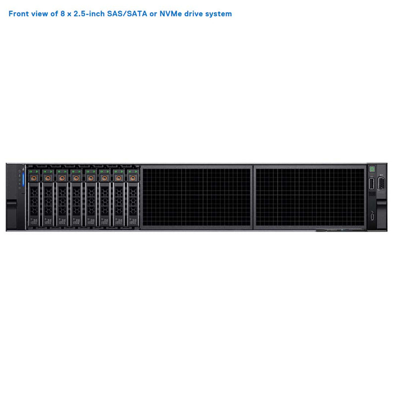 Dell PowerEdge R760XS Rack Server Chassis (8x 2.5