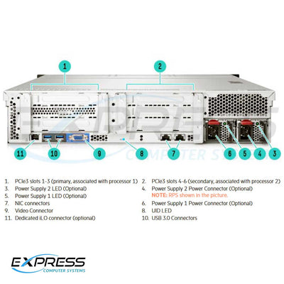 HPE ProLiant DL180 Gen9 E5-2609v4 8GB-R H240 8SFF 550W PS Base Server | 833973-B21