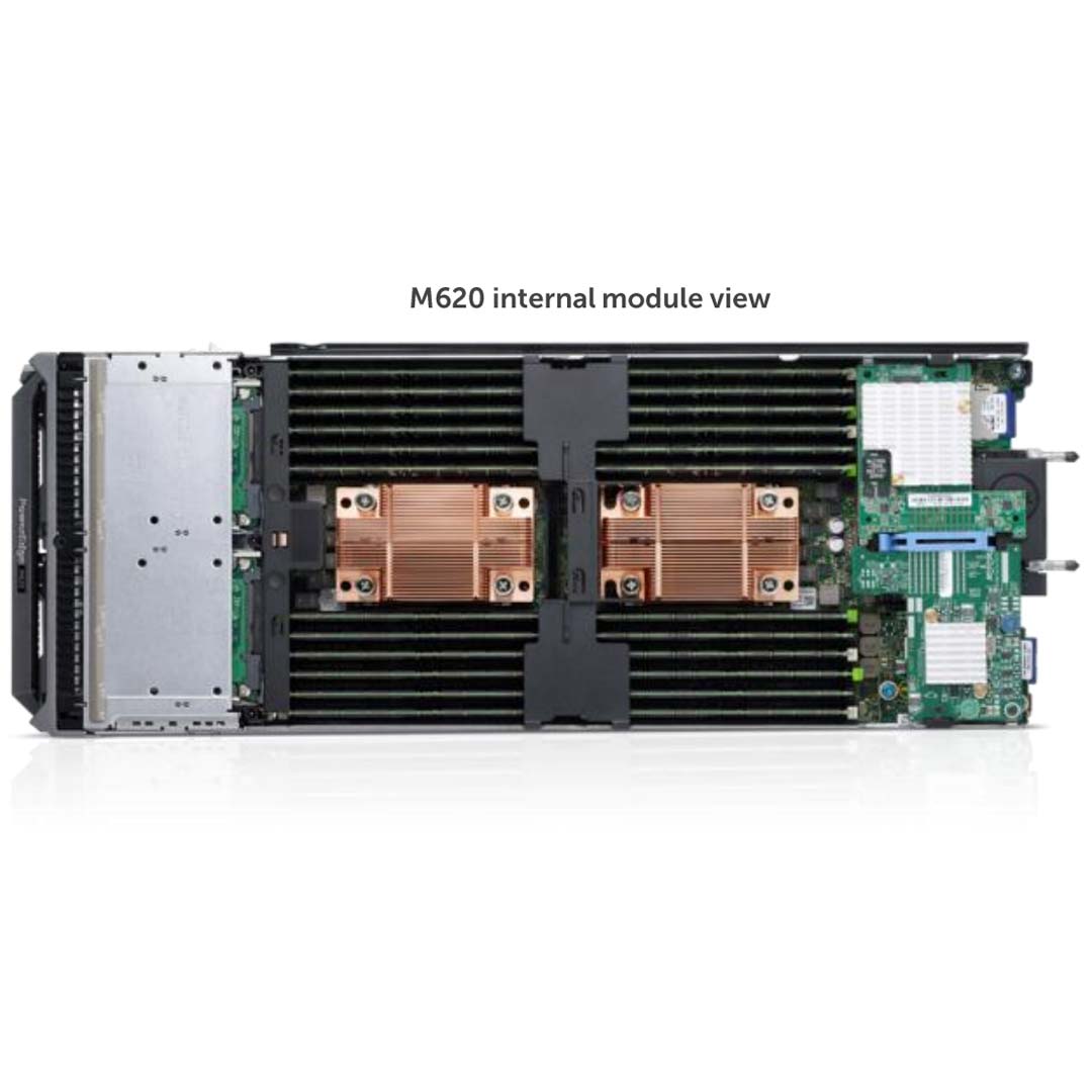 Dell PowerEdge M620 Blade Server Chassis NVMe PCIe M1000e (2x2.5")