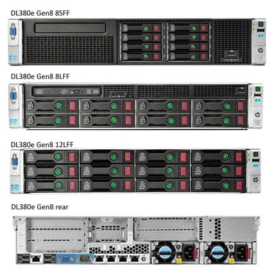 Refurbished HPE ProLiant DL380e Gen8 Configure to Order Rack Server