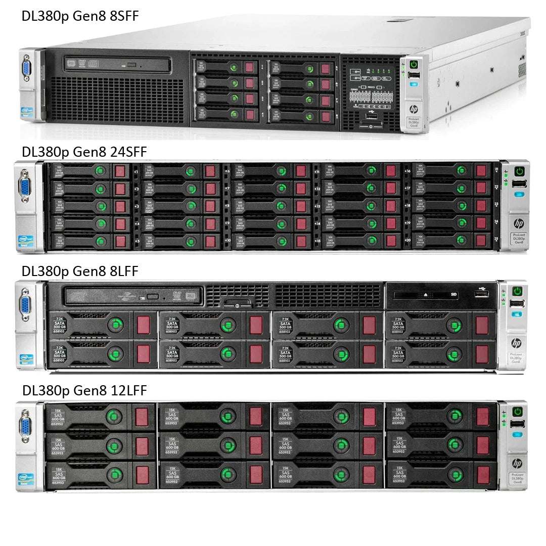 Refurbished HPE ProLiant DL380p Gen8 Configure to Order Rack Server