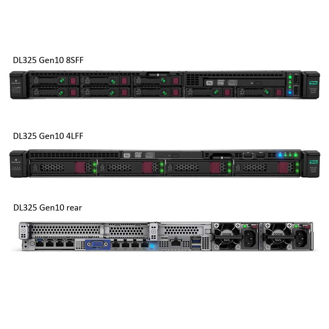 Refurbished HPE ProLiant DL325 Gen10 Configure to Order Rack Server