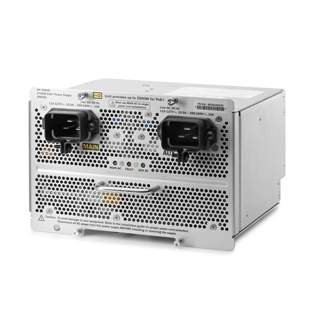 HPE J9830A Aruba 5400R 2750 W PoE+ zl2 power supply