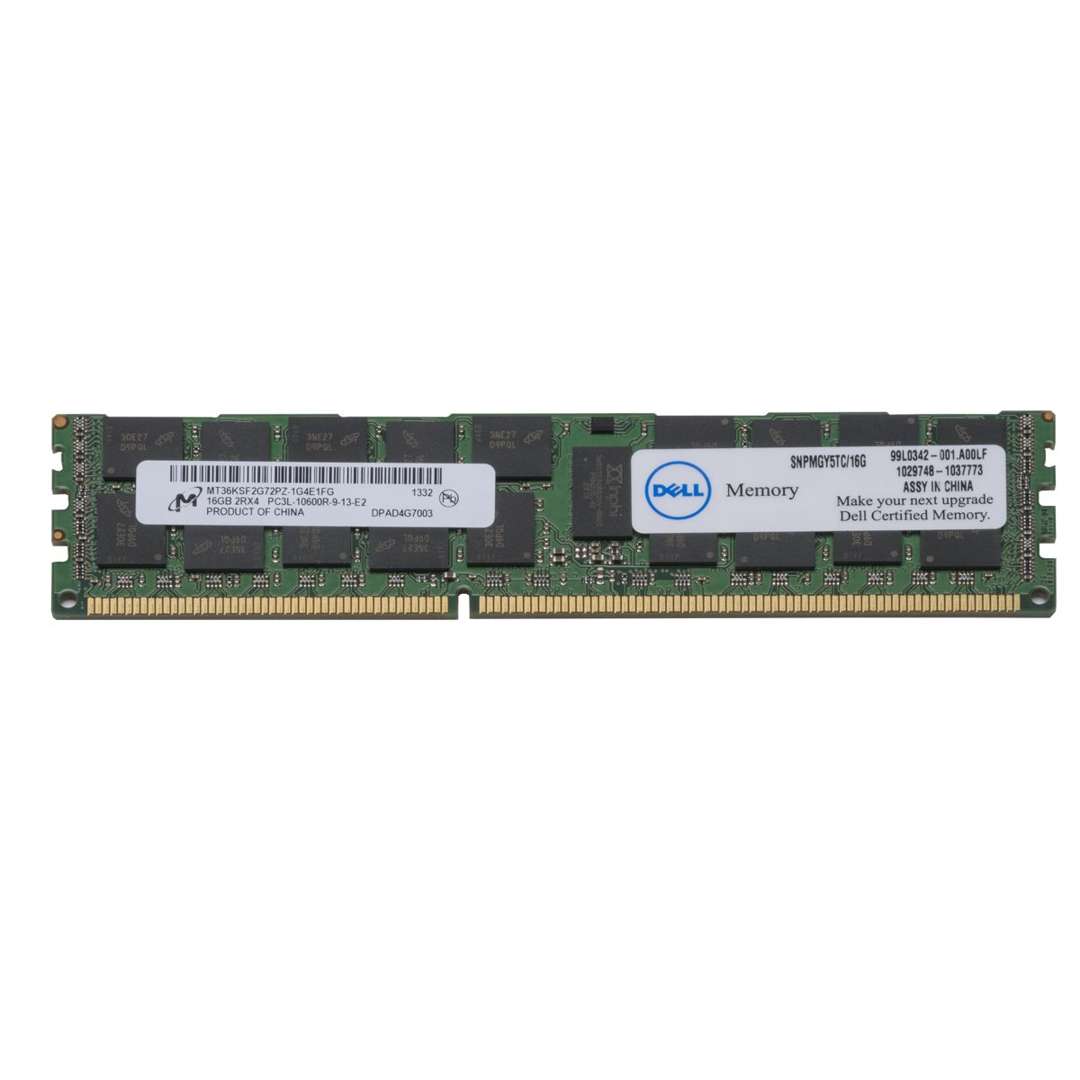 Dell 16GB 1333MHz PC3L-10600R DDR3 LV RDIMM Memory | MGY5T