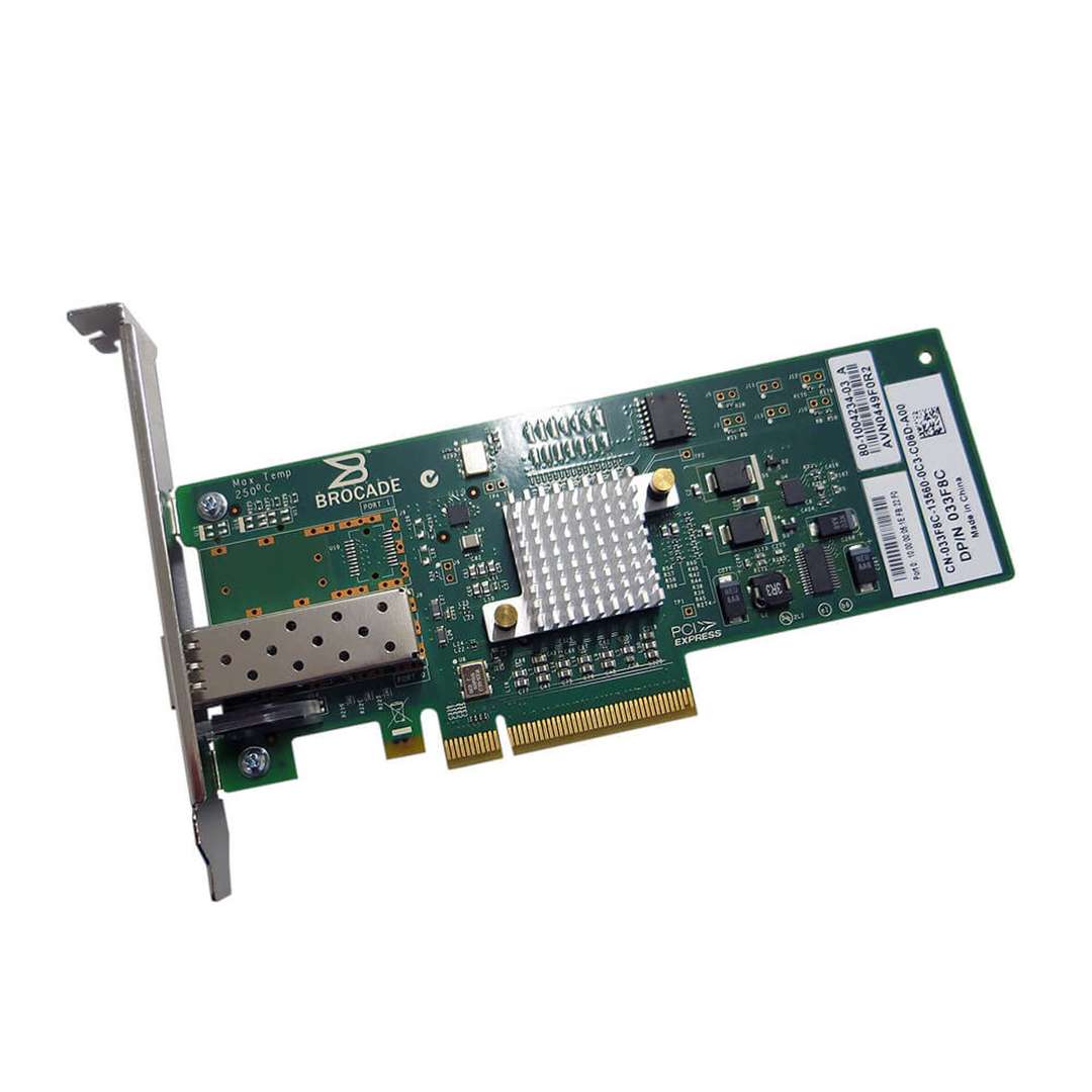 Dell Brocade 815 Single Port 8Gb Fibre Channel SFP+ HBA x8 PCIe Full Height | 33F8C