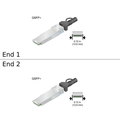 NetApp X66230A-R6 - 30m Data Cable with Plug QSFP+/QSFP+ | HA, IB, OPT, Active,