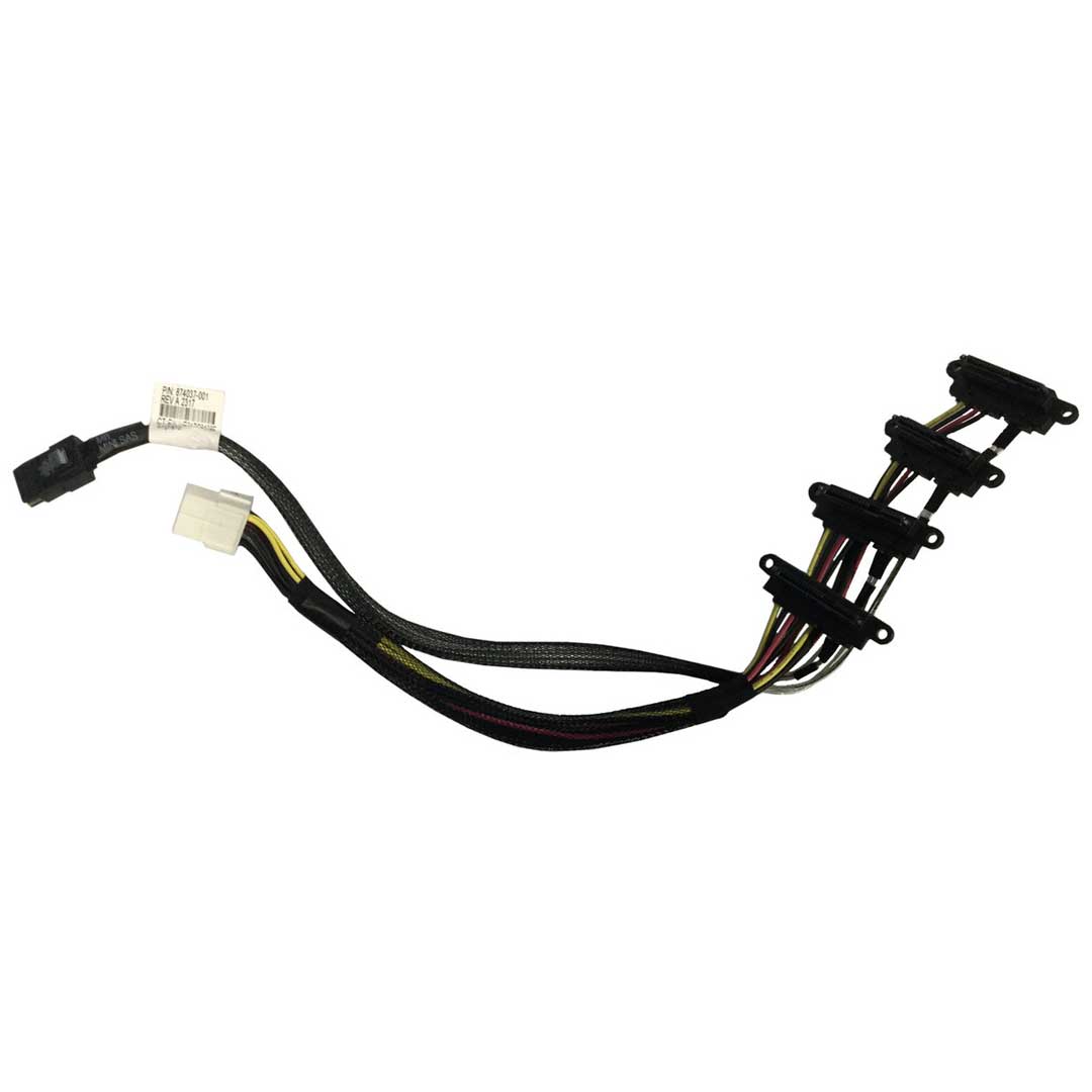 HPE LFF Non-Hot-Plug drive SATA to Mini-SAS cable 300mm (11.81in) long Cable | 878934-001