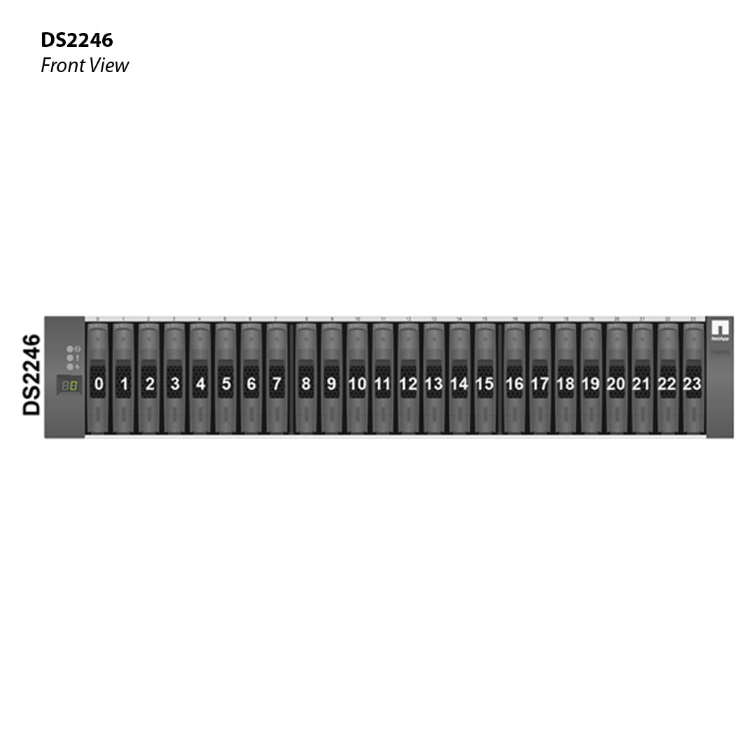 NetApp DS2246 (DS2246-AF096-24S-3P-SK) 24x 400GB SSD X438A-R6 