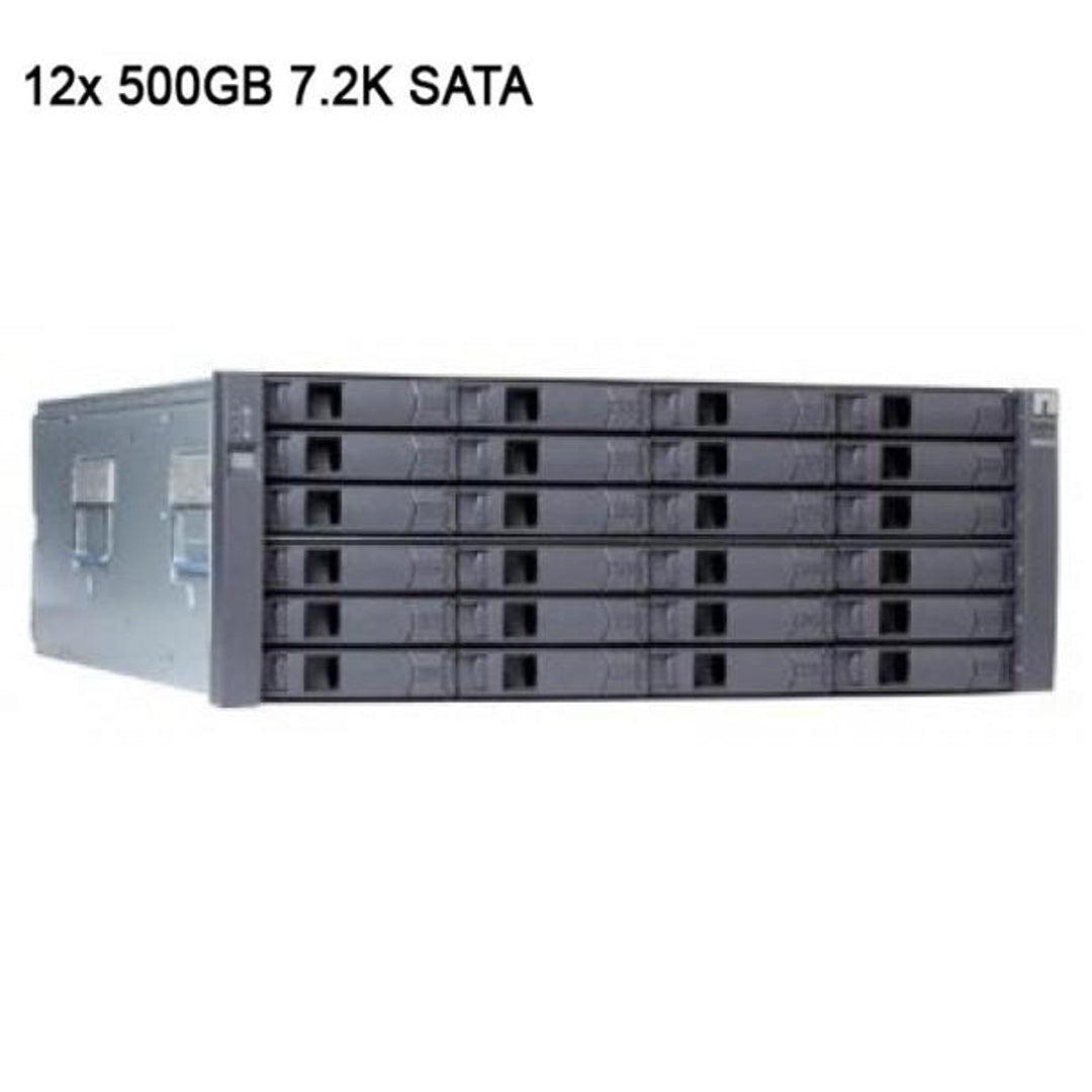 NetApp DS4243 Expansion Shelf with 12x 500GB 7.2K SATA HDDs (X310A-R5)