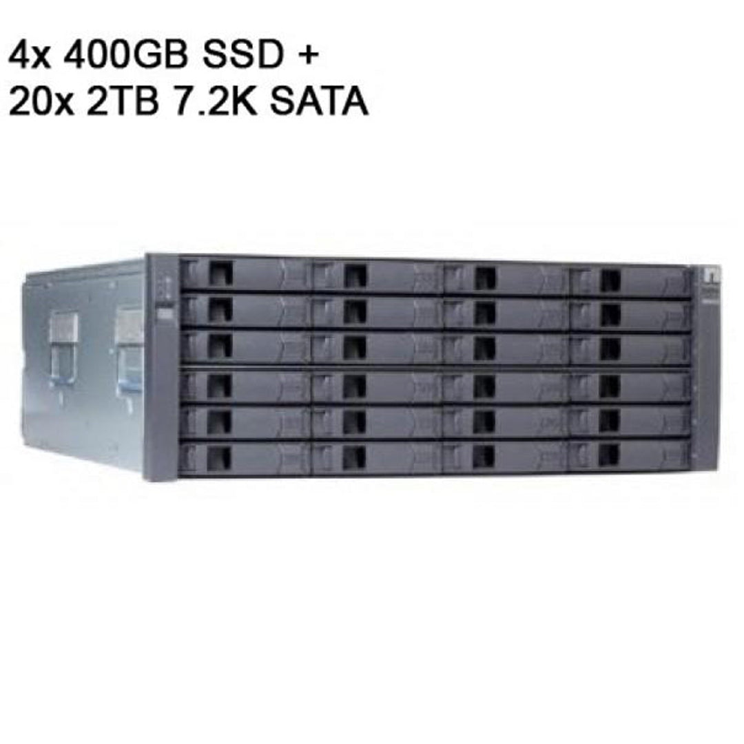 NetApp DS4246 Disk Shelf with 4x 400GB SSD (X575A-R6) + 20x 2TB 7.2K SATA (X306A-R5)
