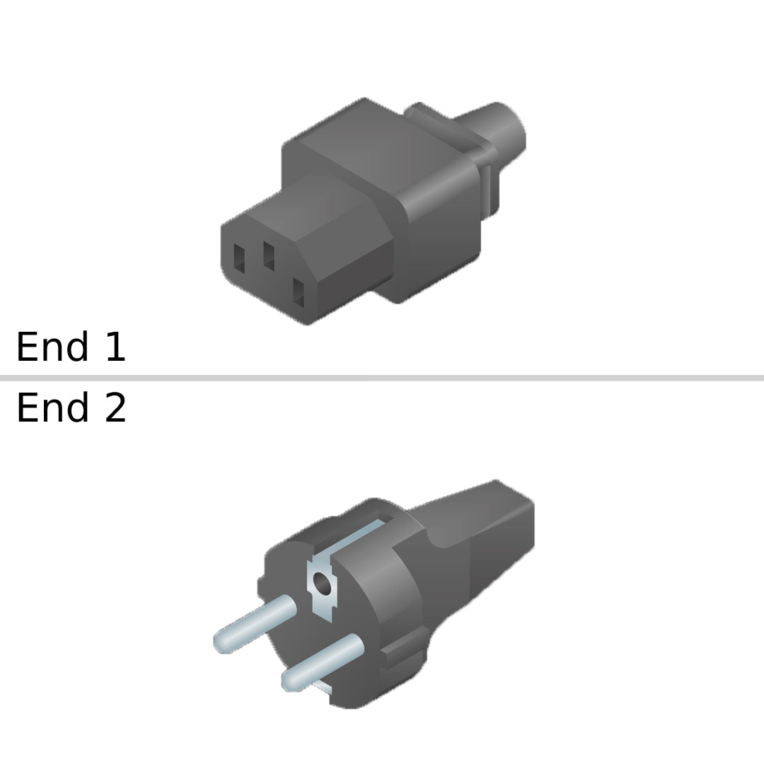 NetApp X-33108-00-0E-C - 2.5m Power Cable with Plug IEC60320-C13/CEE 7/7 (Schuko) | Power Cord,Europe,E-Series,0E,-C