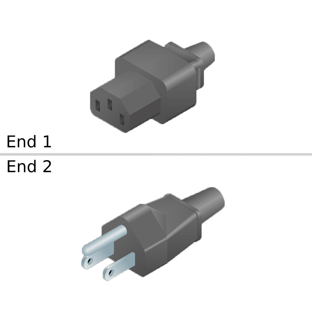 NetApp X-33107-00-0E-C - 1.8288m Power Cable with Plug IEC60320-C13/NEMA 5-15P | Power Cord,North America,110V,E-SERIES,0E,-C
