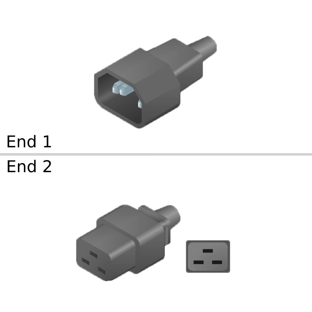 NetApp X-50613-00-R6 - 2m Power Cable with Plug IEC60320-C14/IEC60320-C19 | Pwr Cord, In Cabinet, ,C14-C19,250V,DE6600, (DE460C/DS460C North America Only)