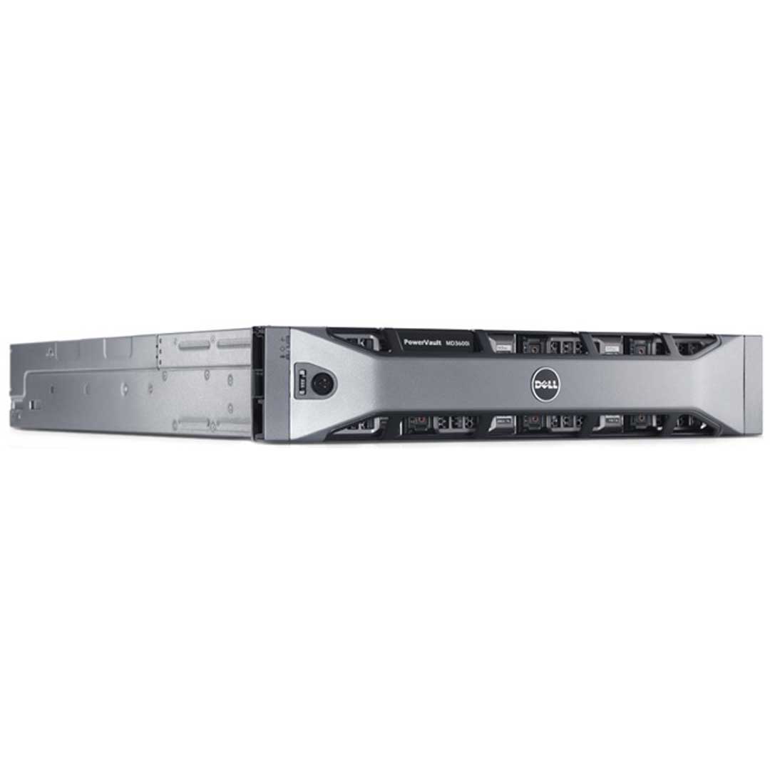 Dell PowerVault MD3600i 12x3.5" 10GBASE-T iSCSI CTO Storage Array