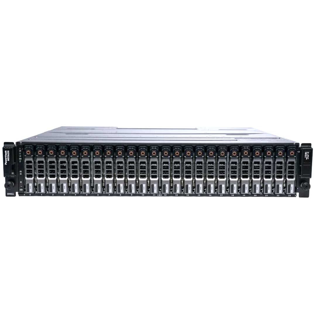 Dell PowerVault MD3620i 24x2.5" 10GBASE-T iSCSI CTO Storage Array