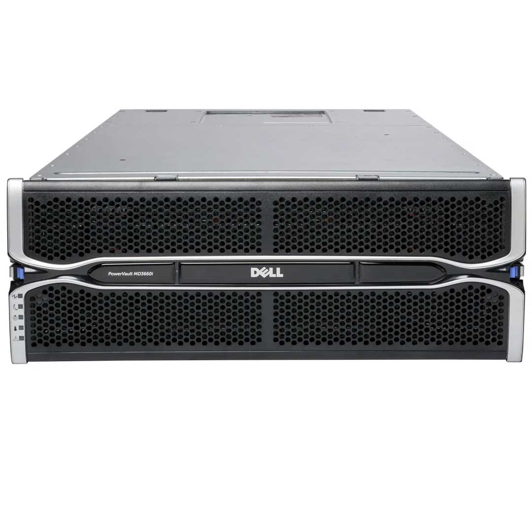 Dell PowerVault MD3660i 60x3.5" 10GBASE-T iSCSI CTO Storage Array