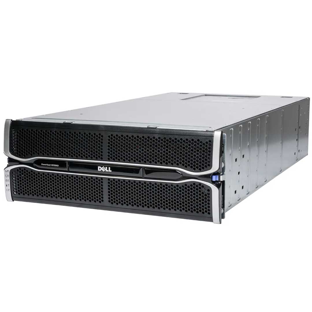 Dell PowerVault MD3660i 60x3.5" 10GBASE-T iSCSI CTO Storage Array