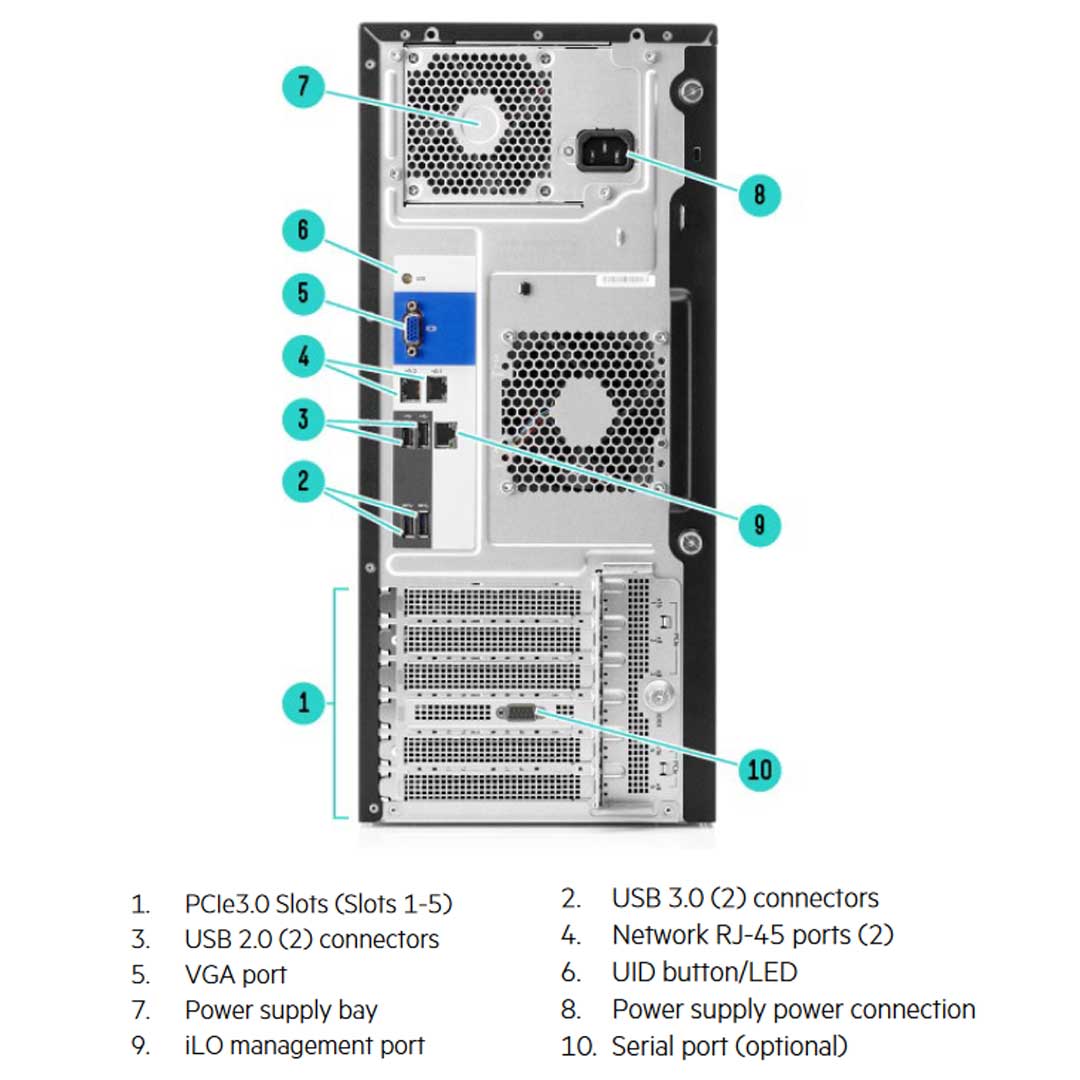 HPE ProLiant ML110 Gen10 4 LFF Server Chassis | 872307-B21