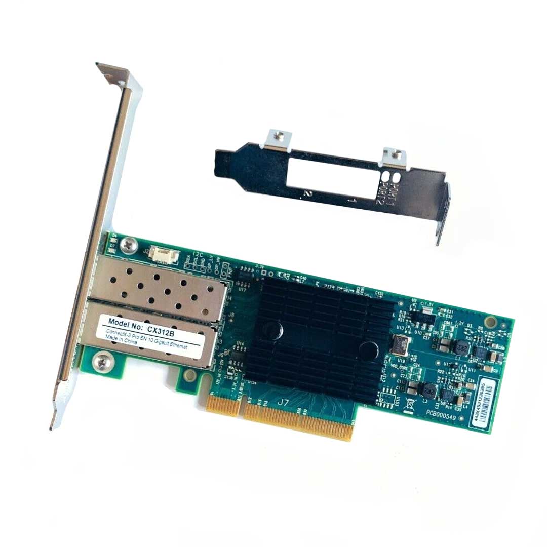 Dell Mellanox ConnectX-3 Pro 10Gb Dual Port x8 PCIe Adapter Low Profile | MCX312B-XCCT