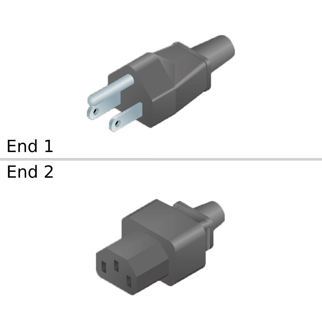 NetApp X8021-R6 - 2.5m Power Cable with Plug NEMA 5-15P/IEC60320-C13 | Pwr Cord, North America, 15A/125V