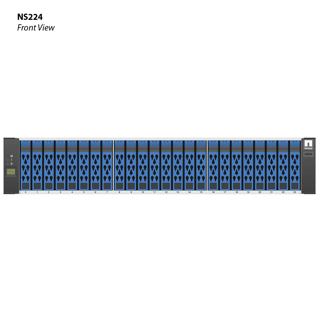 NetApp NS224 Expansion Shelf (NS224-CF-15.3-12-N-C) 12x 15.3TB Capacity Flash NVMe SSD AES-256 X4020A